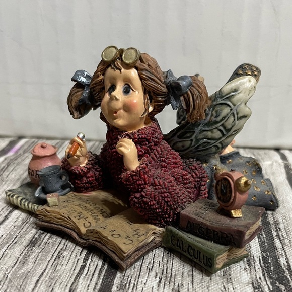 Vintage 1997 Boyds Bears & Friends Wee Folk Collection #36301 Estudious Cram Fae - Picture 1 of 6